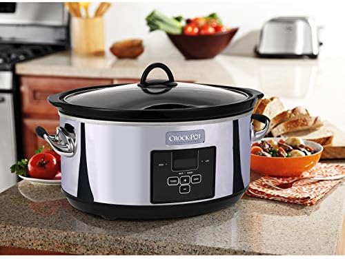 7 Quart Programmable Slow Cooker – Polished Platinum - Curated Catalog B6