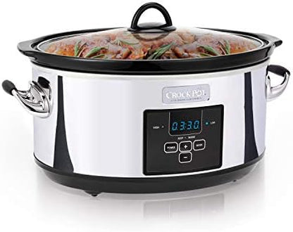 7 Quart Programmable Slow Cooker – Polished Platinum - Curated Catalog B6