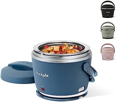 Electric Lunch Box Food Warmer 20oz – Faded Blue - Curated Catalog O0