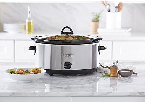 7 Quart Oval Manual Slow Cooker – Stainless Steel - Curated Catalog X4