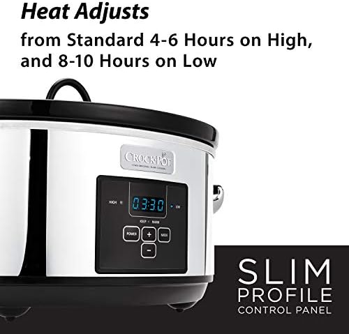 7 Quart Programmable Slow Cooker – Polished Platinum - Curated Catalog B6