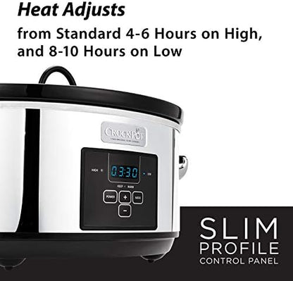 7 Quart Programmable Slow Cooker – Polished Platinum - Curated Catalog B6