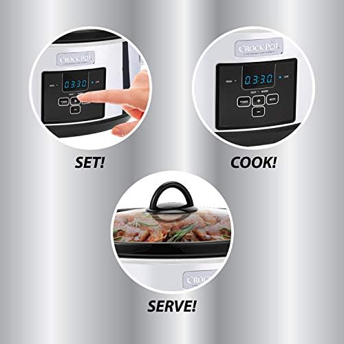 7 Quart Programmable Slow Cooker – Polished Platinum - Curated Catalog B6