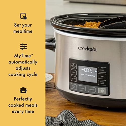 7 Quart Portable Programmable Slow Cooker with Timer - Curated Catalog N4