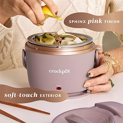 Electric Lunch Box Food Warmer 20oz – Blush Pink - Curated Catalog A5