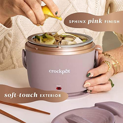 Electric Lunch Box Food Warmer 20oz – Blush Pink - Curated Catalog A5