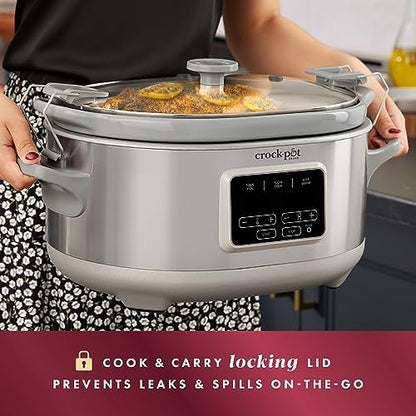 7 Quart Programmable Cook & Carry Slow Cooker - Curated Catalog X5