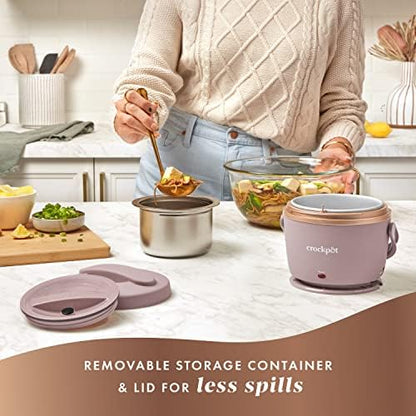 Electric Lunch Box Food Warmer 20oz – Blush Pink - Curated Catalog A5