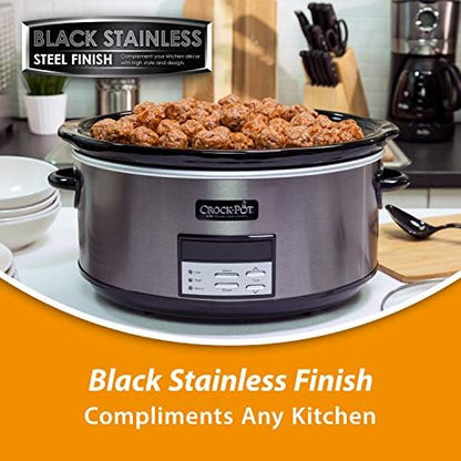 8 Quart Programmable Slow Cooker with Auto Warm - Curated Catalog S8