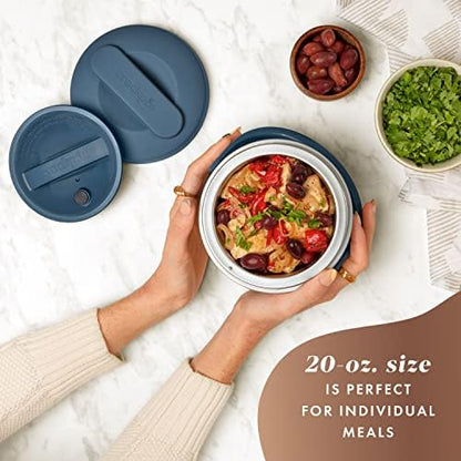 Electric Lunch Box Food Warmer 20oz – Faded Blue - Curated Catalog O0