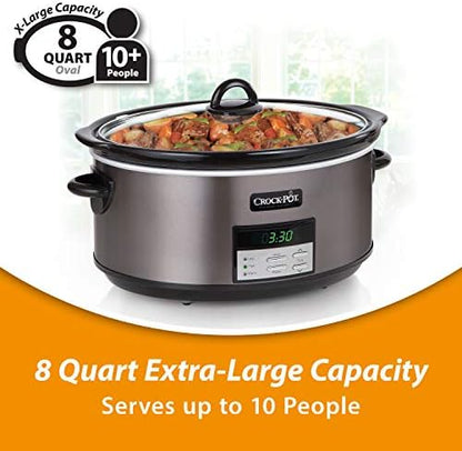 8 Quart Programmable Slow Cooker with Auto Warm - Curated Catalog S8