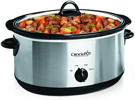 7 Quart Oval Manual Slow Cooker – Stainless Steel - Curated Catalog X4