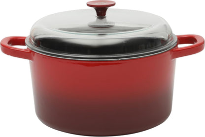 3 Quart Enameled Cast Iron Dutch Oven – Aqua - Curated Catalog W3