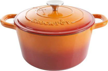 3 Quart Enameled Cast Iron Dutch Oven – Aqua - Curated Catalog J5