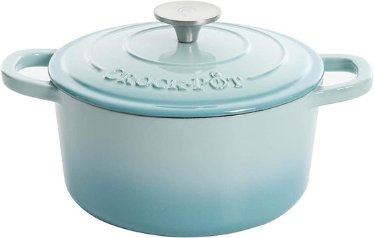 3 Quart Enameled Cast Iron Dutch Oven – Aqua - Curated Catalog W3