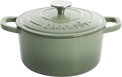 3 Quart Enameled Cast Iron Dutch Oven – Aqua - Curated Catalog J5